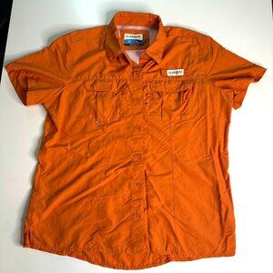 Men's Magellan Outdoors Moisture Wicking Fish Gear Button Down Shirt Medium